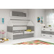 Дитяче ліжко горище Домик KidsBunkBed сосна білий блакитний колір 160х80 см. 124х86х164 см. Дитяче ліжко горище Домик KidsBunkBed сосна білий блакитний колір 160х80 см. 124х86х164 см.