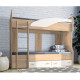 Двухъярусная кровать KidsBunkBed K-075 дуб сонома белый 2032х 870 х1700 мм Двухъярусная кровать KidsBunkBed K-075 дуб сонома белый 2032х 870 х1700 мм