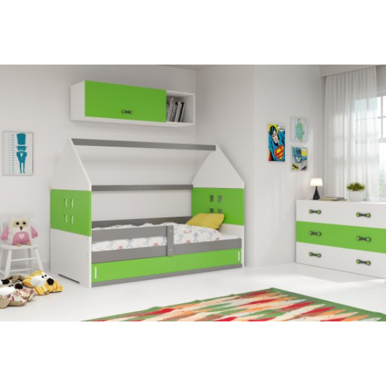 Дитяче ліжко горище Домик KidsBunkBed сосна білий сірий колір 160х80 см. 124х86х164 см. Дитяче ліжко горище Домик KidsBunkBed сосна білий сірий колір 160х80 см. 124х86х164 см.