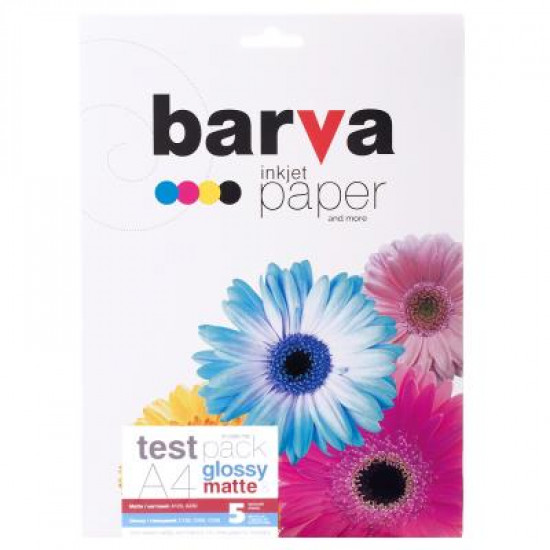 Бумага BARVA A4 test pack glossy&matte (IP-COM1-T02) Бумага BARVA A4 test pack glossy&matte (IP-COM1-T02)