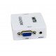 Перехідник із VGA на HDMI зі звуком MiNi VGA2HDMI Білий (VS7004213)