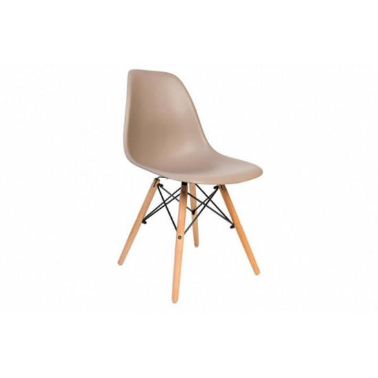 Стул обеденный Accord Enzo Eames Chair капучино 460x420x800 мм Стул обеденный Accord Enzo Eames Chair капучино 460x420x800 мм