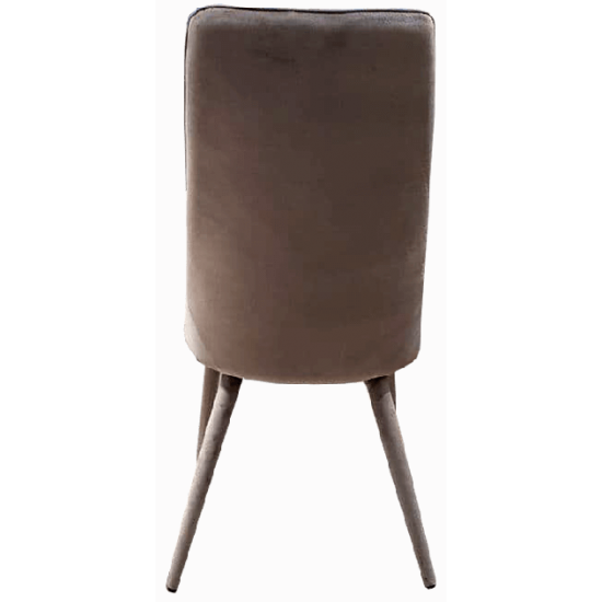 Kitchen chair dark gray-beige velvet fabric DAOSUN DC 693A Kitchen chair dark gray-beige velvet fabric DAOSUN DC 693A