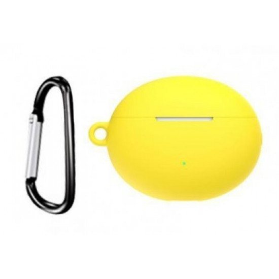 Чехол GXTIN на кейс для Huawei FreeBuds 4i + карабин Yellow Чехол GXTIN на кейс для Huawei FreeBuds 4i + карабин Yellow