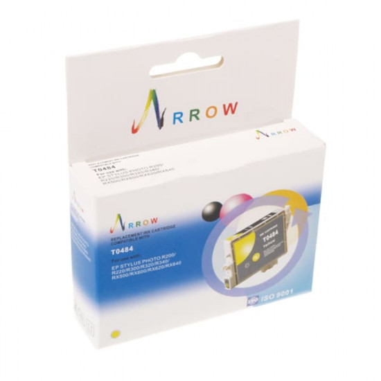 Картридж для Epson Stylus Photo RX500 Arrow Yellow A-T0484 Картридж для Epson Stylus Photo RX500 Arrow Yellow A-T0484