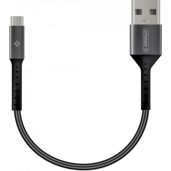 Кабель синхронізації Intaleo CB0 microUSB 0.2 м Black-Grey (1283126495632) Кабель синхронізації Intaleo CB0 microUSB 0.2 м Black-Grey (1283126495632)