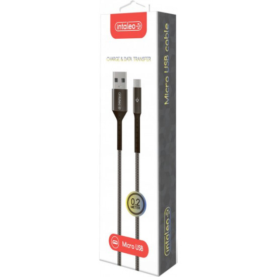Кабель синхронізації Intaleo CB0 microUSB 0.2 м Black-Grey (1283126495632) Кабель синхронізації Intaleo CB0 microUSB 0.2 м Black-Grey (1283126495632)