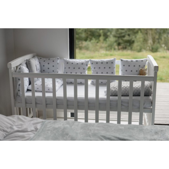 Baby's bed with a pendulum mechanism Mriya Deson Color White Baby's bed with a pendulum mechanism Mriya Deson Color White