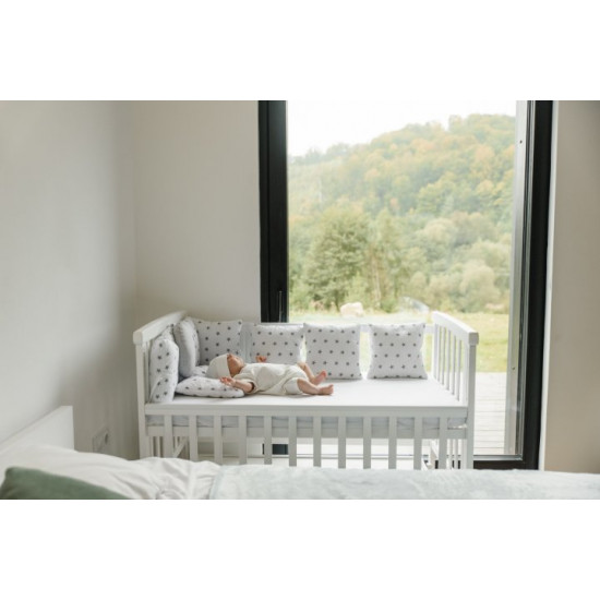 Baby's bed with a pendulum mechanism Mriya Deson Color White Baby's bed with a pendulum mechanism Mriya Deson Color White