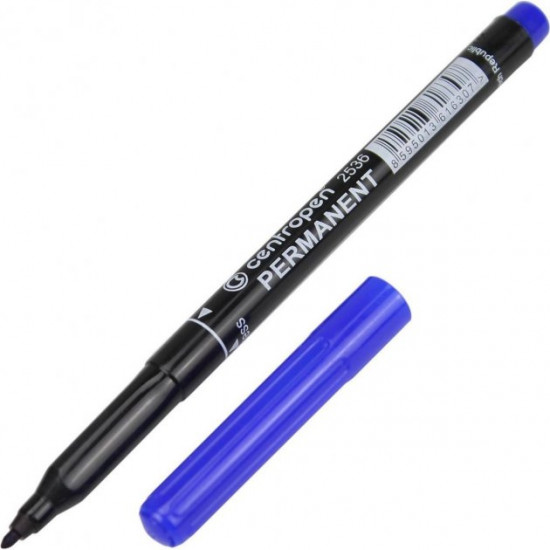 Marker Centropen Permanent 1 mm round blue (2536) Marker Centropen Permanent 1 mm round blue (2536)