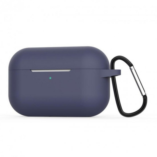 Силіконовий футляр із карабіном для навушників AirPods Pro Midnight Blue Силіконовий футляр із карабіном для навушників AirPods Pro Midnight Blue