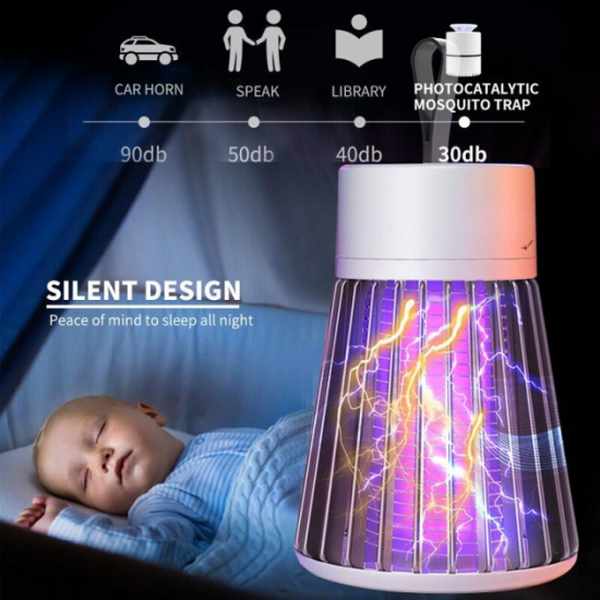 Пастка від комарів та комах антимоскітна лампа з LED підсвічуванням UKC Mosquito 220В Пастка від комарів та комах антимоскітна лампа з LED підсвічуванням UKC Mosquito 220В