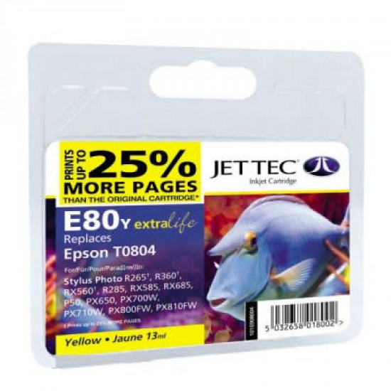 Картридж для Epson Stylus Photo P50 JetTec Yellow 110E008004 Картридж для Epson Stylus Photo P50 JetTec Yellow 110E008004