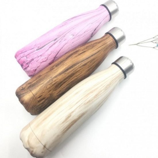 Metal thermal bottle Natural Tree, 500 ml Metal thermal bottle Natural Tree, 500 ml