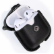 Шкіряний чохол Primo Hook для навушників Apple AirPods / AirPods 2019 - Black Шкіряний чохол Primo Hook для навушників Apple AirPods / AirPods 2019 - Black