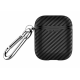 Силіконовий чохол Primo Carbon Fiber для AirPods 2 - Black Силіконовий чохол Primo Carbon Fiber для AirPods 2 - Black
