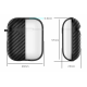 Силіконовий чохол Primo Carbon Fiber для AirPods 2 - Black Силіконовий чохол Primo Carbon Fiber для AirPods 2 - Black