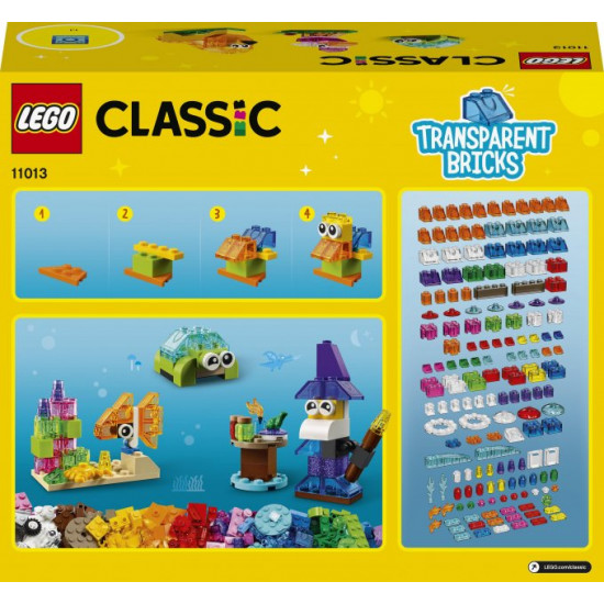 LEGO Classic Construction Set Transparent Creative Bricks 500 Pieces (11013) LEGO Classic Construction Set Transparent Creative Bricks 500 Pieces (11013)