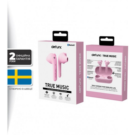 Наушники Defunc True Music TWS Pink (D4275M) Наушники Defunc True Music TWS Pink (D4275M)