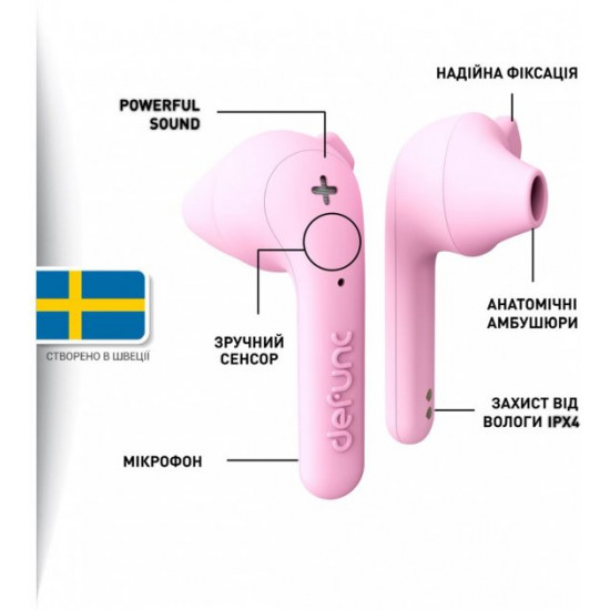Наушники Defunc True Music TWS Pink (D4275M) Наушники Defunc True Music TWS Pink (D4275M)