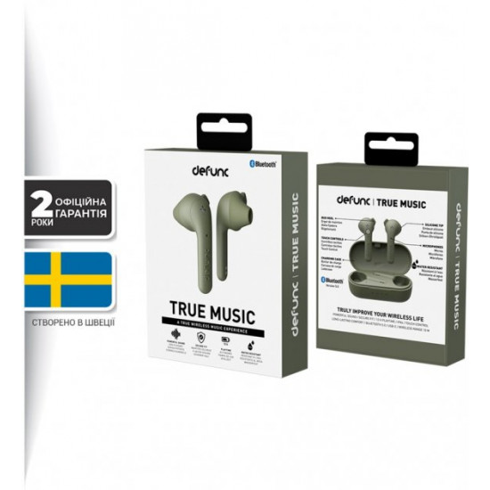 Наушники Defunc True Music TWS Green (D4276M) Наушники Defunc True Music TWS Green (D4276M)
