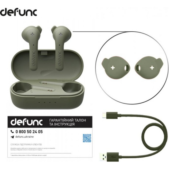 Наушники Defunc True Music TWS Green (D4276M) Наушники Defunc True Music TWS Green (D4276M)