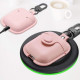 Кожаный футляр Leather bag для наушников AirPods Розовый Кожаный футляр Leather bag для наушников AirPods Розовый