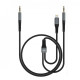 Аудіокабель XO 2в1 audio adapter cable 3.5mm to 3.5mm +Lightning 1m Аудіокабель XO 2в1 audio adapter cable 3.5mm to 3.5mm +Lightning 1m