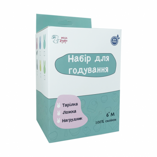 Набор посуды для детей силиконовая тарелка, ложка и слюнявчик Bambi NK455 (розовый) Набор посуды для детей силиконовая тарелка, ложка и слюнявчик Bambi NK455 (розовый)