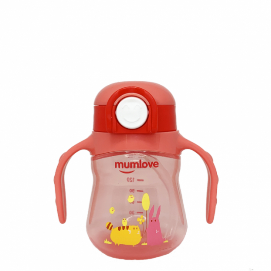 Поільник Mumlove PL50 з кнопкою 200 мл. (рожевий) Поільник Mumlove PL50 з кнопкою 200 мл. (рожевий)