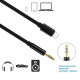 AUX кабель XO Simple Audio Lightning to 3.5mm AUX кабель XO Simple Audio Lightning to 3.5mm