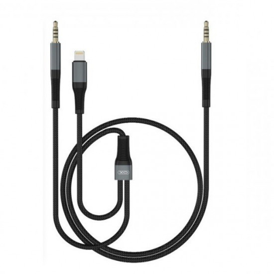 AUX кабель XO Simple Audio 2в1 3.5mm to 3.5mm +Lightning AUX кабель XO Simple Audio 2в1 3.5mm to 3.5mm +Lightning