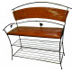Forged stand (stand) for shoes 1.6/80 cm (banquette) black/bronze Forged stand (stand) for shoes 1.6/80 cm (banquette) black/bronze