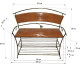 Forged stand (stand) for shoes 1.6/80 cm (banquette) black/bronze Forged stand (stand) for shoes 1.6/80 cm (banquette) black/bronze