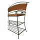 Forged stand (stand) for shoes 1.6/80 cm (banquette) black/bronze Forged stand (stand) for shoes 1.6/80 cm (banquette) black/bronze