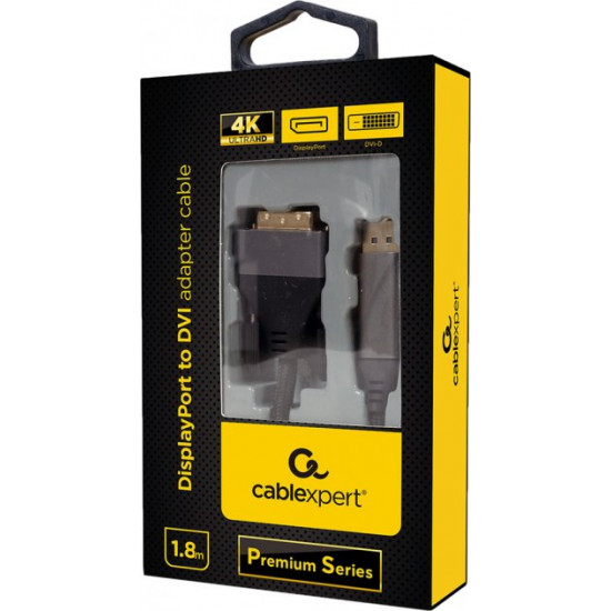Кабель Cablexpert DisplayPort на DVI (CC-DPM-DVIM-4K-6) Кабель Cablexpert DisplayPort на DVI (CC-DPM-DVIM-4K-6)