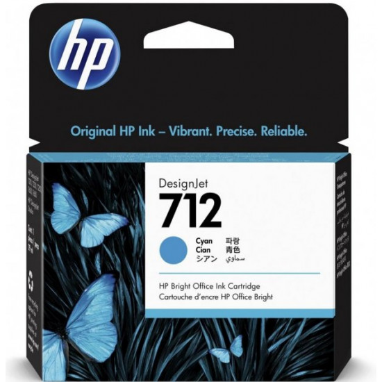 Cartridge for HP DesignJet T630 HP 712 Cyan 3ED67A Cartridge for HP DesignJet T630 HP 712 Cyan 3ED67A