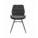 Upholstered dining chair with metal legs Vetro VT-M-43 black Upholstered dining chair with metal legs Vetro VT-M-43 black