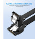 Кабель SATA 3.0 Ugreen 0.5М Black (US217) Кабель SATA 3.0 Ugreen 0.5М Black (US217)