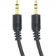  Аудио кабель PowerPlant 3.5 мм M-M 1.5м, Black