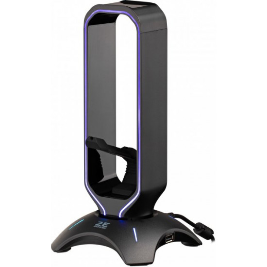 Підставка 3в1 для гарнітури 2E Gaming Headset Stand RGB USB Black (2E-GST310UB) Підставка 3в1 для гарнітури 2E Gaming Headset Stand RGB USB Black (2E-GST310UB)