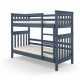 Children's bunk bed made of natural wood pine Scandinavia Mini without drawers MebiGrand 90x200 Blue Children's bunk bed made of natural wood pine Scandinavia Mini without drawers MebiGrand 90x200 Blue