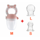 Silicone nibbler with three nozzles, Belove Horns Pink Silicone nibbler with three nozzles, Belove Horns Pink