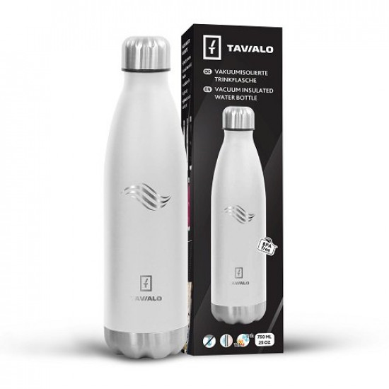 Термобутылка Tavialo 750 мл матовый белый цвет Термобутылка Tavialo 750 мл матовый белый цвет
