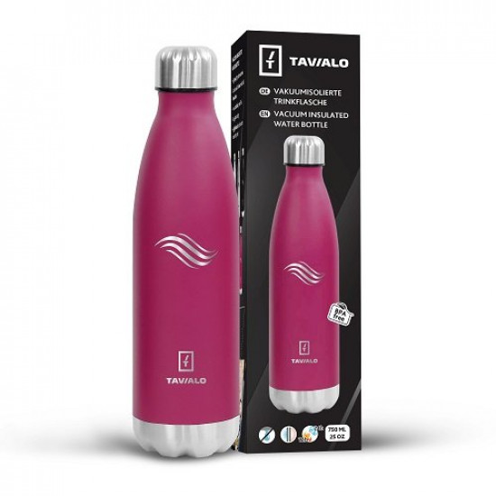 Термобутылка Tavialo 750 мл матовый бордовый цвет Термобутылка Tavialo 750 мл матовый бордовый цвет