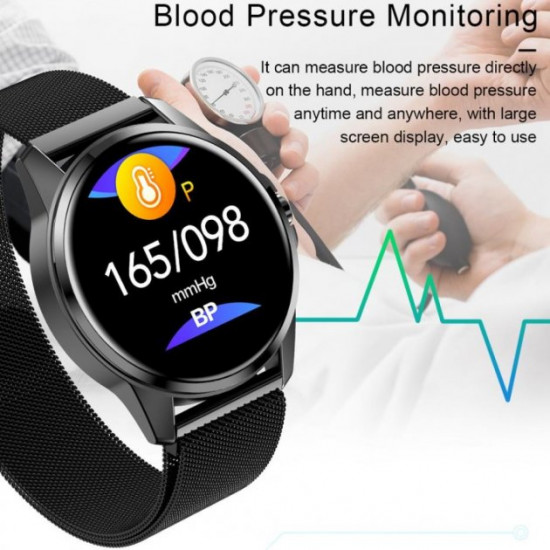 Розумний смарт-годинник фітнес Smart Watch Pro R23 (пульс) чорний сталь Розумний смарт-годинник фітнес Smart Watch Pro R23 (пульс) чорний сталь