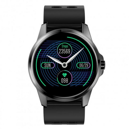 Розумний смарт-годинник фітнес Smart Watch Pro R23 (пульс) чорний силікон