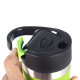 Thermal mug Edenberg EB-626 with silicone holder and carabiner handle 380 ml Green Thermal mug Edenberg EB-626 with silicone holder and carabiner handle 380 ml Green