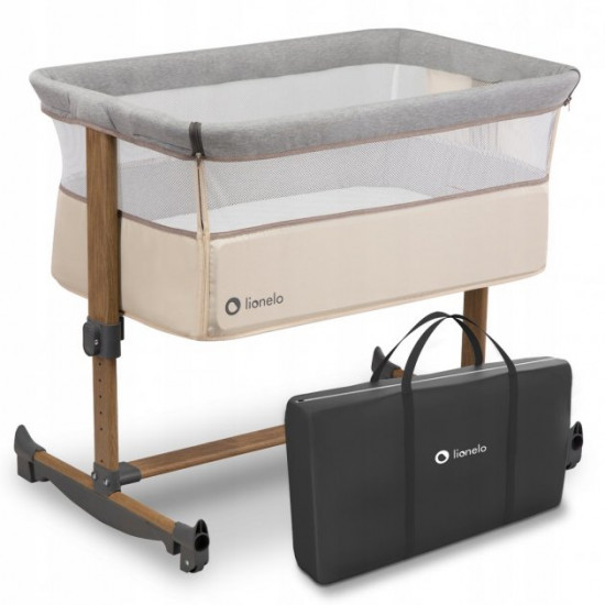 Кроватка приставная 3в1 Lionelo Leonie Beige Sand Кроватка приставная 3в1 Lionelo Leonie Beige Sand