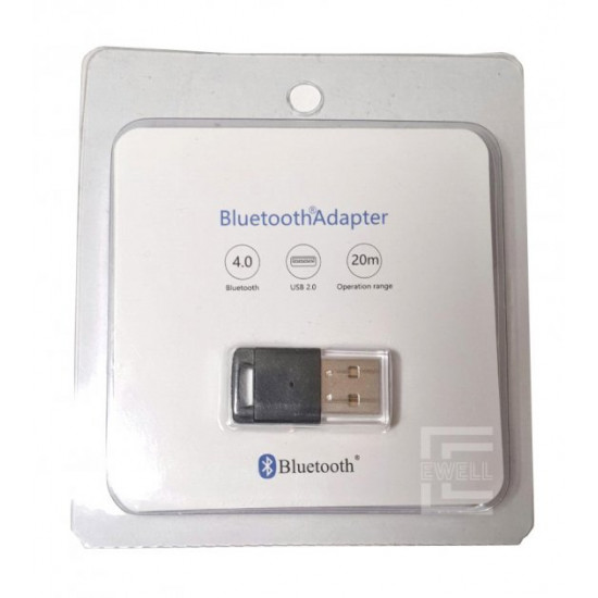 Bluetooth-адаптер 4.0 Ewell, чіп CSR8510, aptX, black (EW296) Bluetooth-адаптер 4.0 Ewell, чіп CSR8510, aptX, black (EW296)